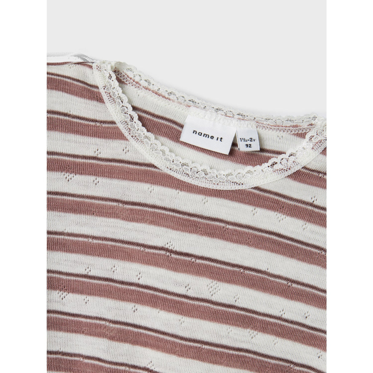 Name It Antler Snow White Nmfwang Wool Needle Ls Body