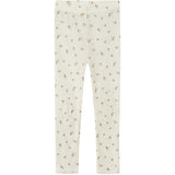 Name It Snow White Small Flowers Nmfwang Wool Needle Leggings Noos