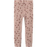 Name It Shadow Gray Bows Nmfwang Wool Rib Leggings Aop