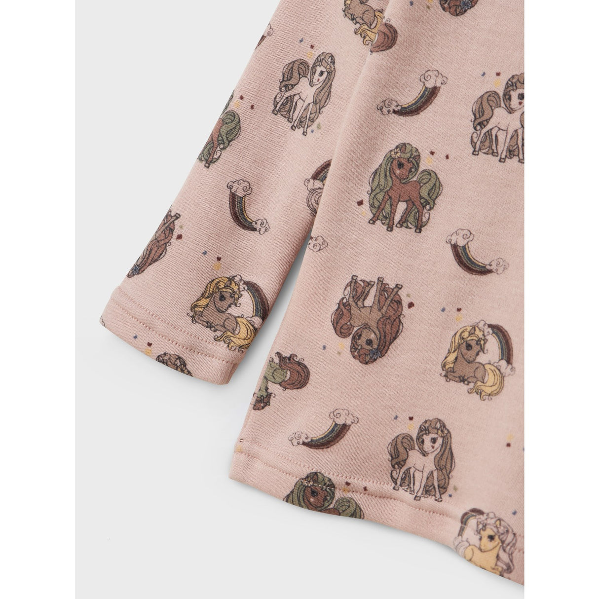 Name It Shadow Gray Unicorn Nmfwillit Wool Ls Top