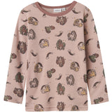 Name It Shadow Gray Unicorn Nmfwillit Wool Ls Top