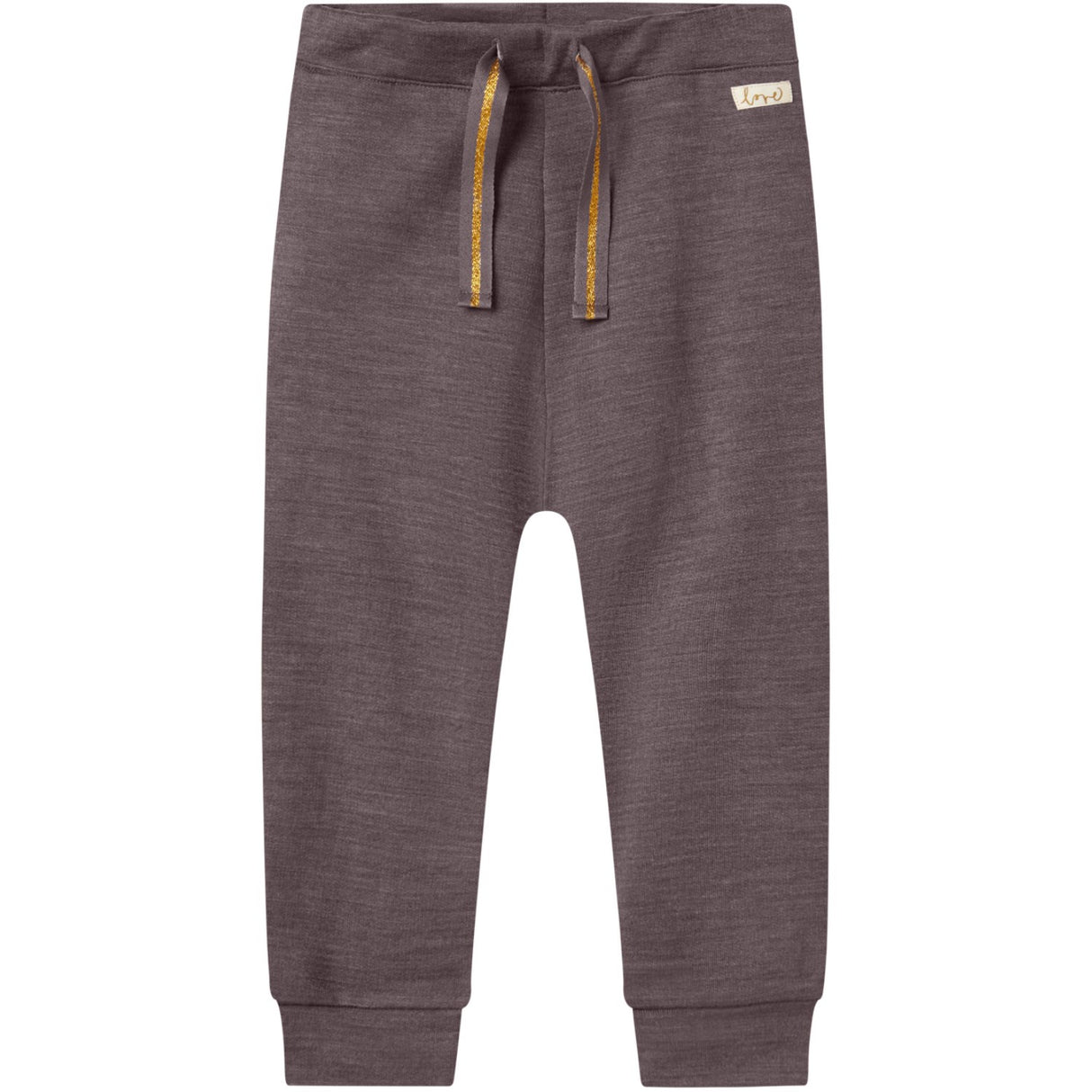 Name It Sparrow Gold String Nmfwesso Wool Swe Pants