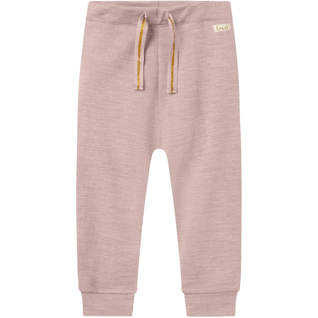 Name It Shadow Gray Gold String Nmfwesso Wool Swe Pants
