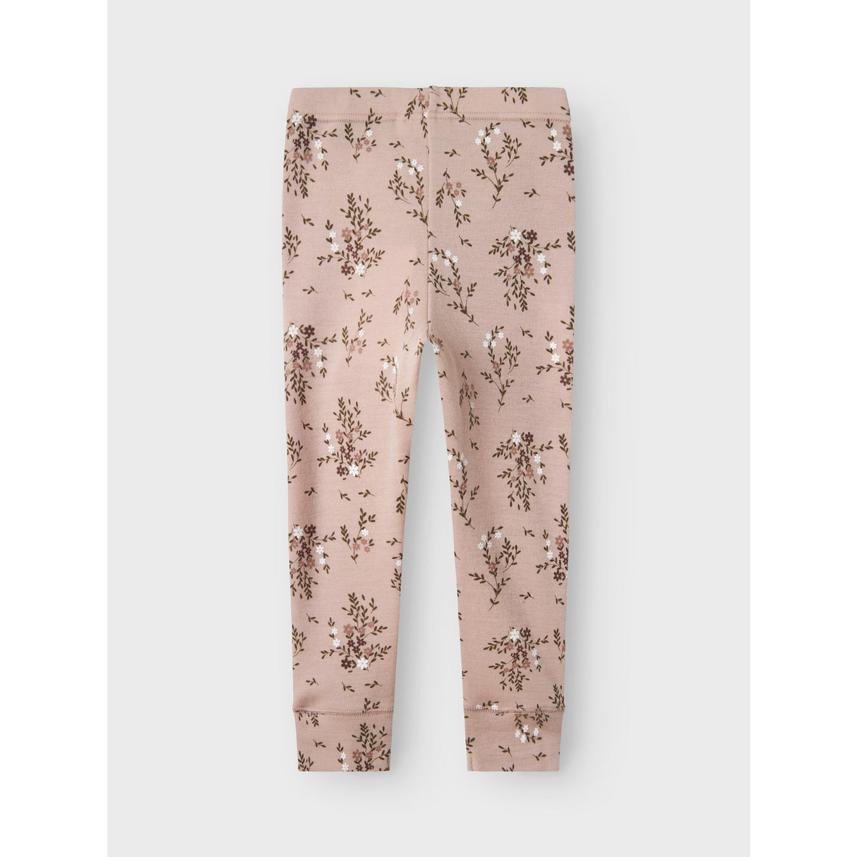 Name It Shadow Gray Long Flowers Nmfwillow Wool Leggings