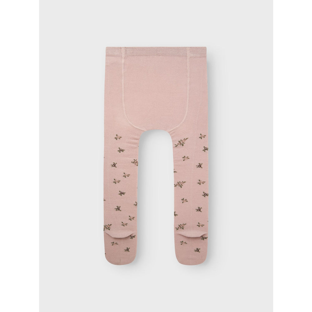 Name It Shadow Gray Small Flowers Nmfwak Wo/Bl Tights Aoj