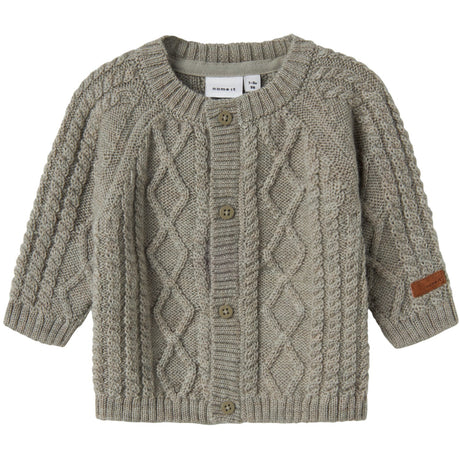 Name It Dried Sage Nbmwrilla Wool Ls Knit Card