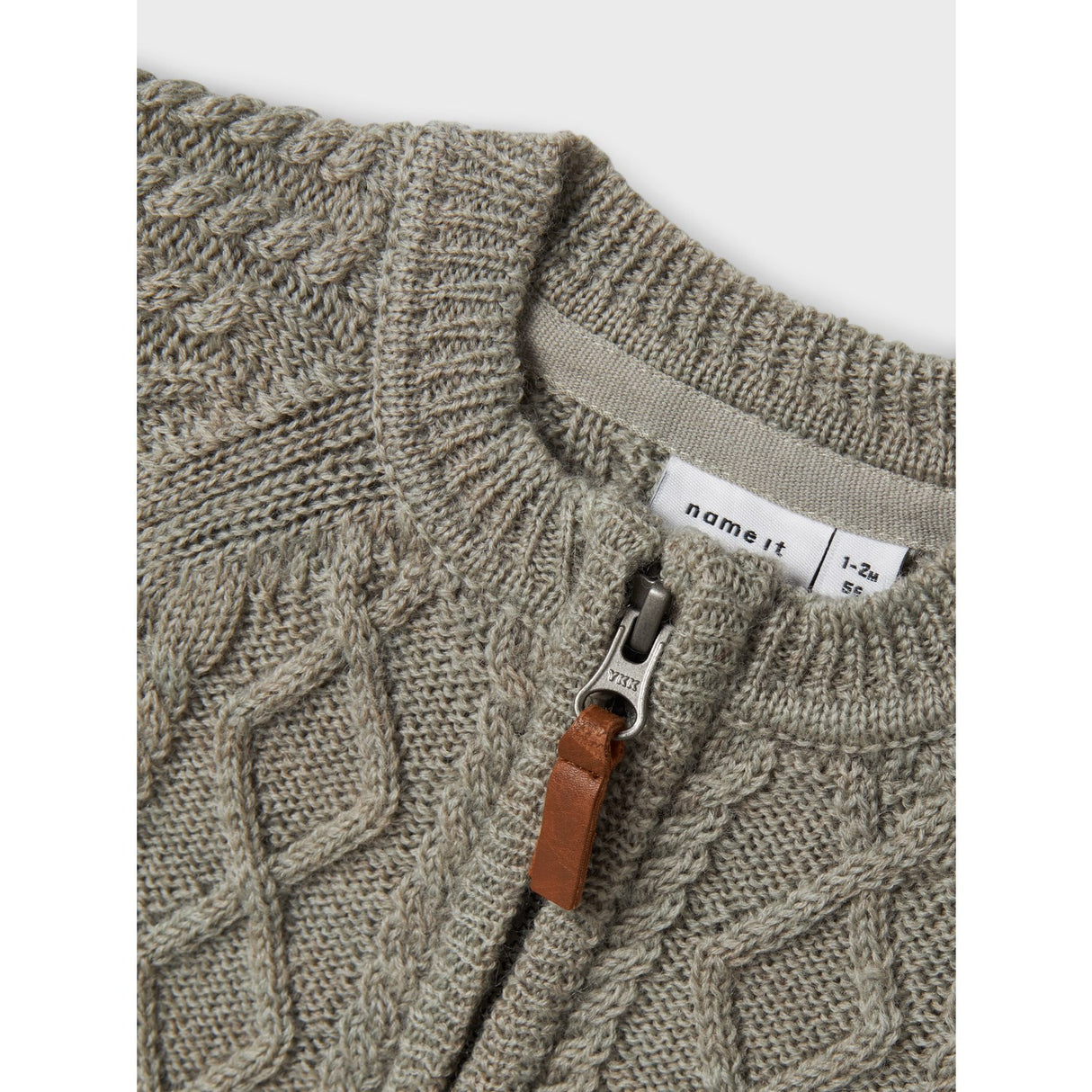 Name It Dried Sage Nbmwrilla Wool Ls Knit Suit