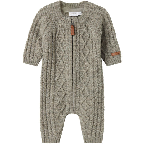 Name It Dried Sage Nbmwrilla Wool Ls Knit Suit