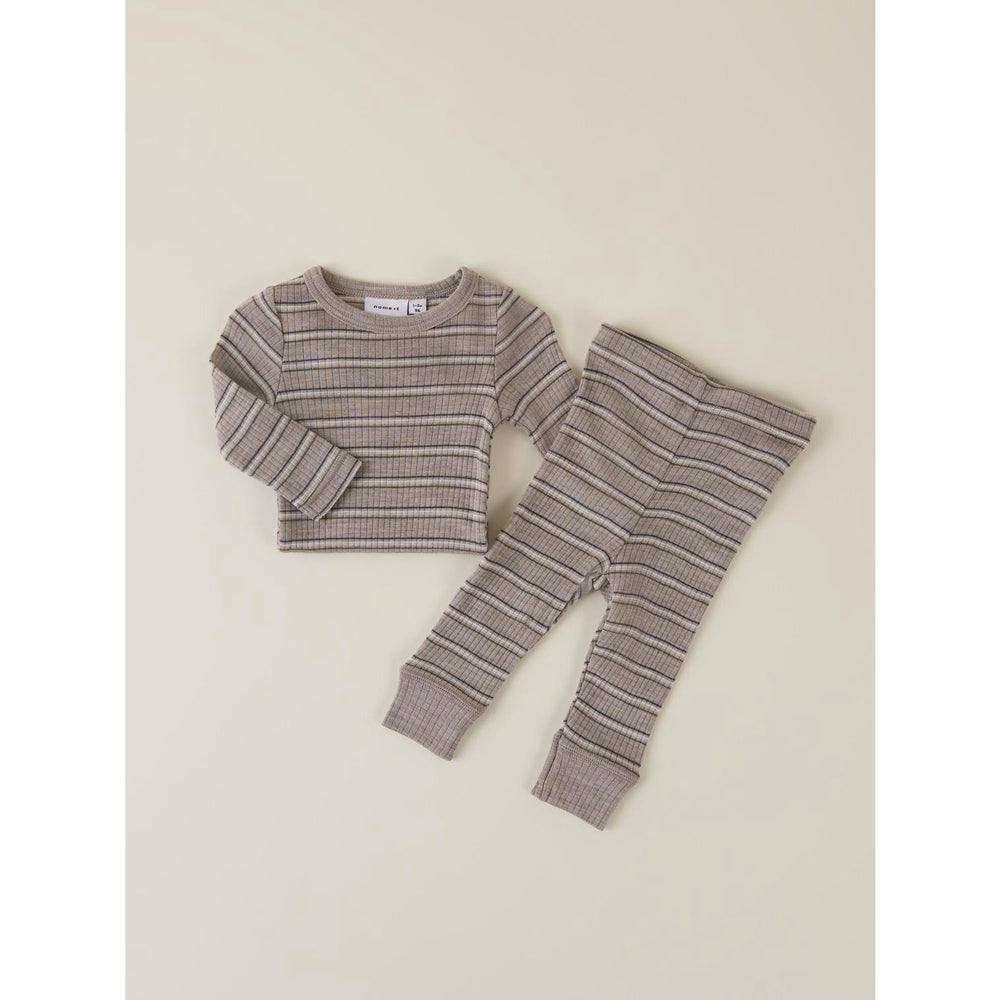 Name It Satellite Stripes Nbmwomi Wo/Mo Long Johns