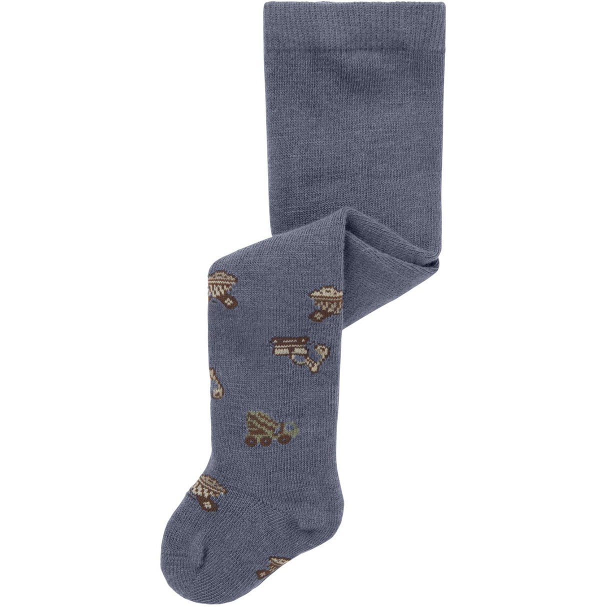 Name It Folkstone Gray Working Machines Nbmwak Wo/Bl Tights Aoj