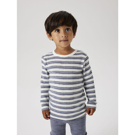 Name It Folkstone Gray Snow White Nmmwang Wool Needle Ls Top Noos