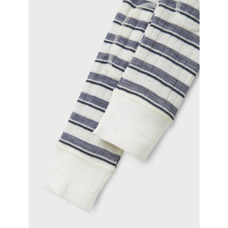 Name It Folkstone Gray Snow White Nmmwang Wool Needle Long Johns Noos