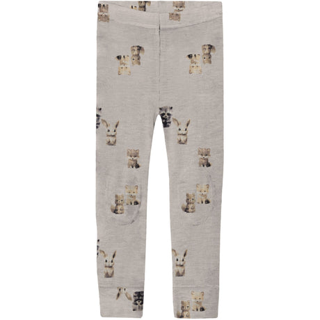 Name It Nacreous Cloud Forest Animals Nmmwang Wool Rib Long Johns Aop