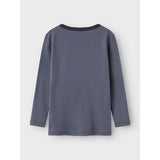 Name It Folkstone Gray Tractor Nmmwillit Wool Ls Top