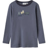 Name It Folkstone Gray Tractor Nmmwillit Wool Ls Top