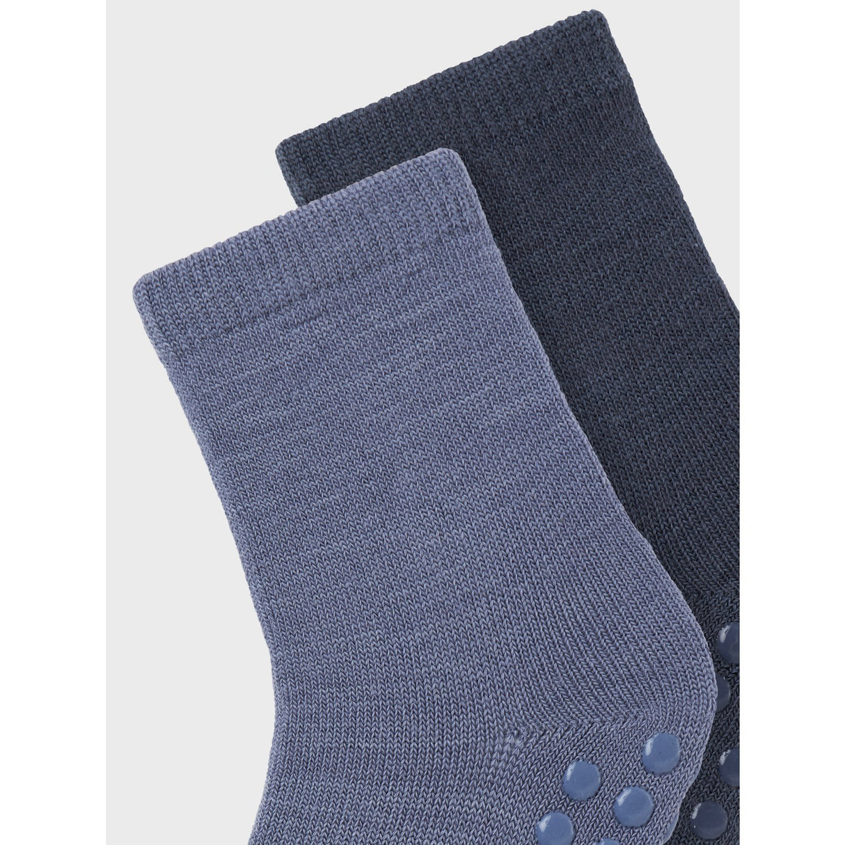 Name It Folkstone Gray Nmmwak Wo/Bl 2P Socks W/Non Skid