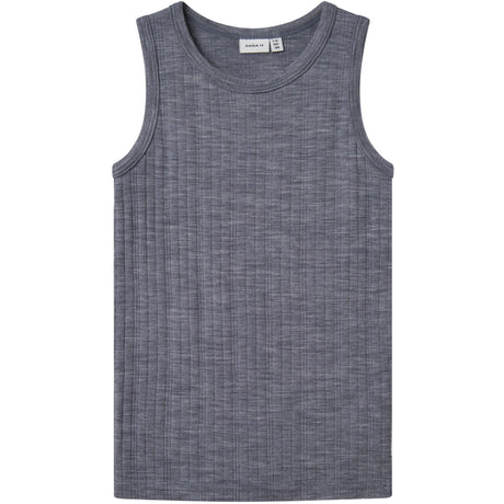 Name It Folkstone Gray Nkmwang Wool Needle Tank Top