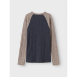Name It Ombre Blue Satellites Sleeves Nkmwang Wool Needle Ls Top Solid