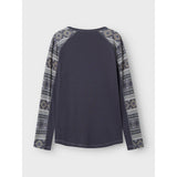 Name It Ombre Blue Iceland Nkmwillto Wool Ls Top