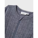 Name It Folkstone Gray Nbmwang Wool Needle Nightsuit Solid Noos