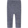 Name It Folkstone Gray Nbmwang Wool Needle Long Johns Solid Noos