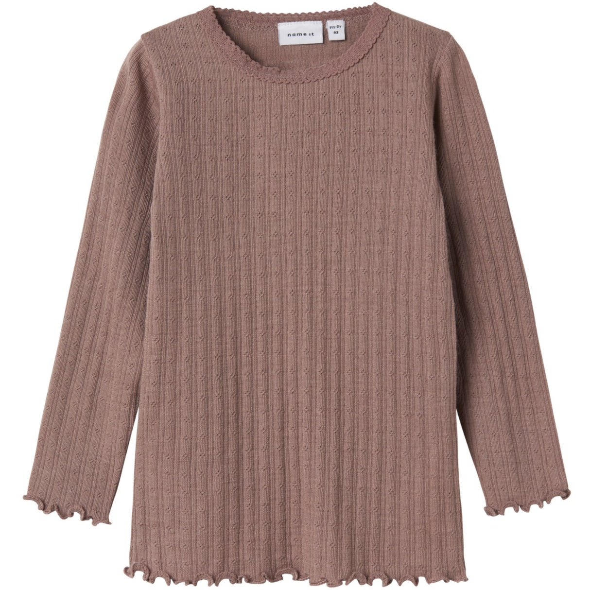 Name It Antler Nmfwossa Wo/Si Rib Ls Top