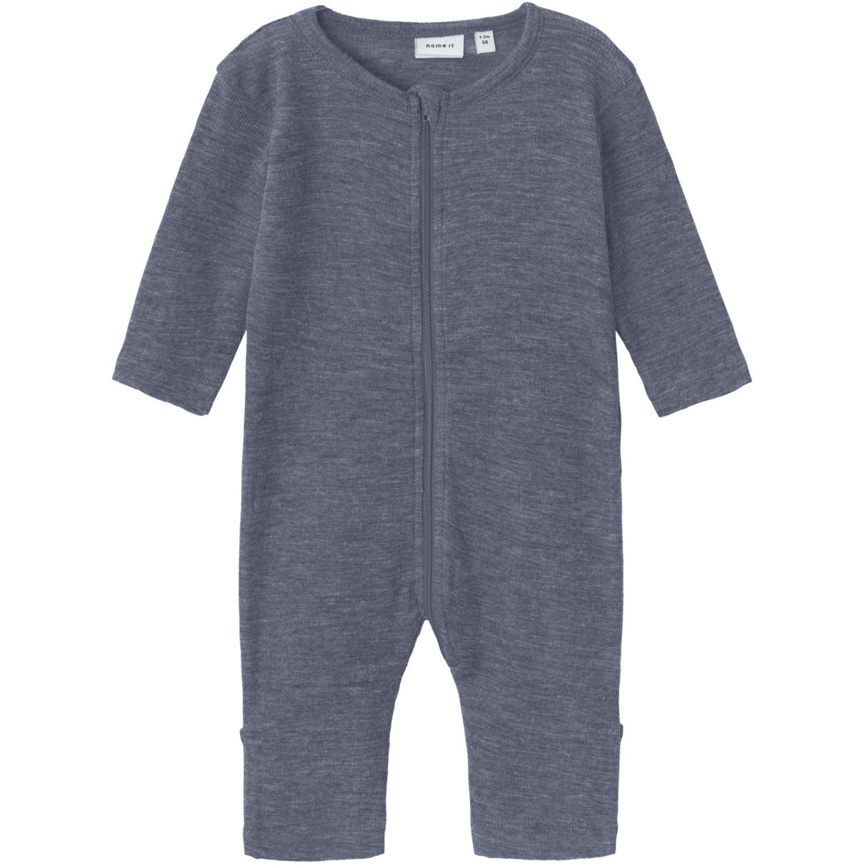 Name It Folkstone Gray Nbmwossa Wo/Si Rib Nightsuit