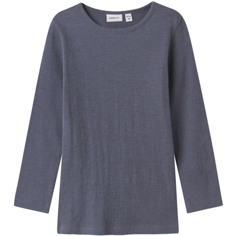 Name It Folkstone Gray Nmmwossa Wo/Si Rib Ls Top