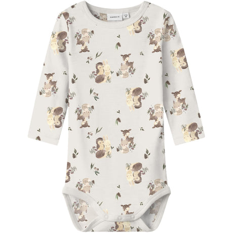 Name It Snow White Forest Animals Nbnwillu Wool Ls Body