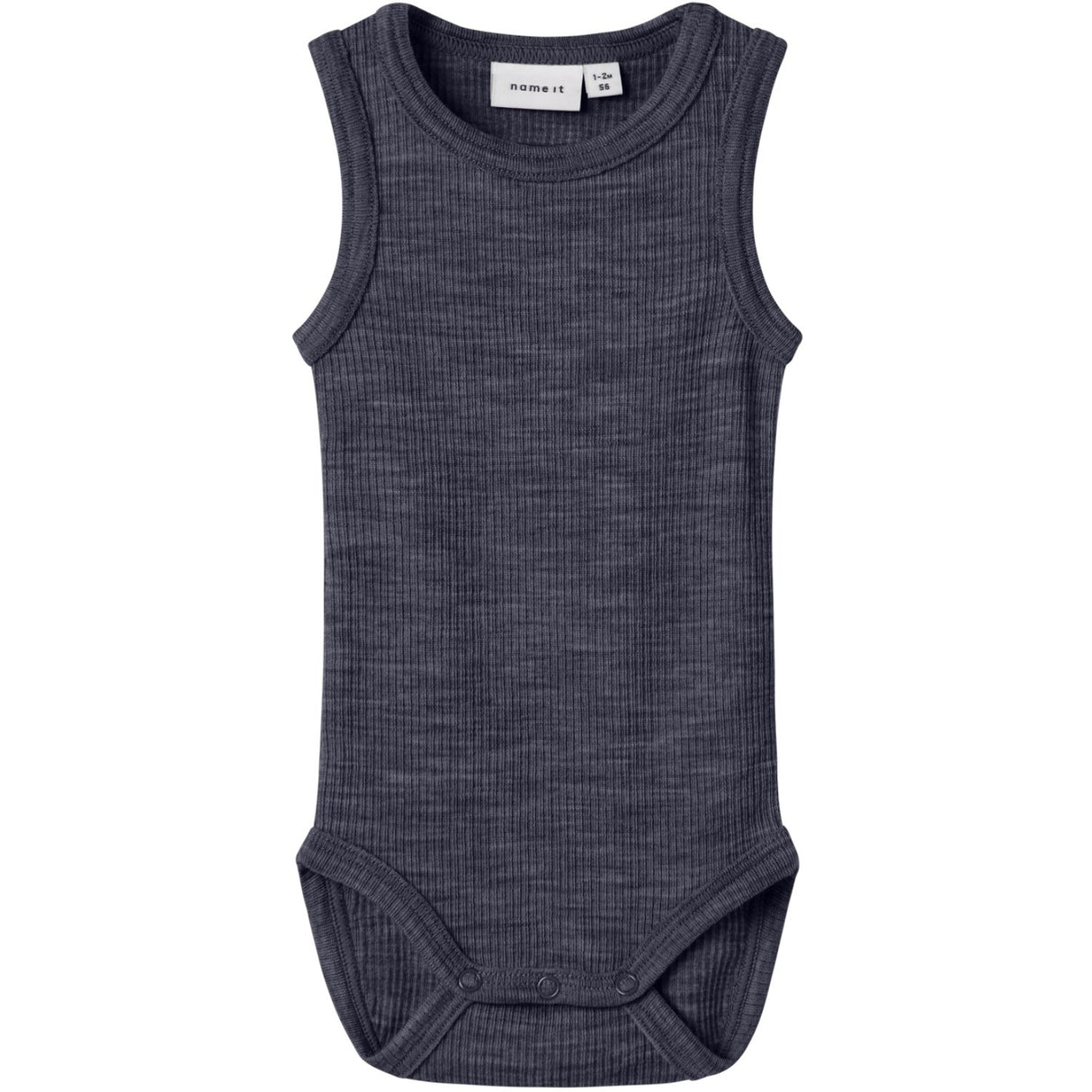Name It Ombre Blue Nbnwax Wool Rib Tank Body