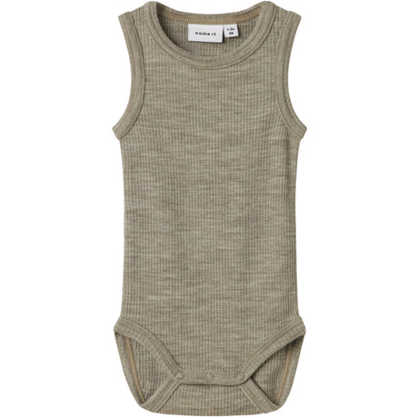 Name It Dried Sage Nbnwax Wool Rib Tank Body