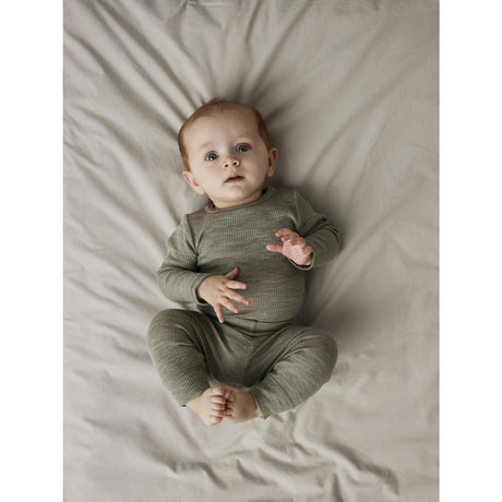 Name It Dried Sage Nbnwax Wool Rib Ls Body Noos