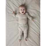 Name It Nacreous Cloud Nbnwax Wool Rib Leggings Noos