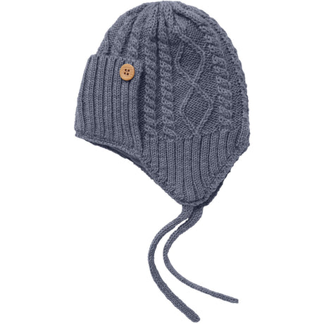 Name It Folkstone Gray Nbmwrilla Button Wool Knit Hat