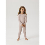 Name It Shadow Gray Nmnwax Wool Rib Ls Top Noos