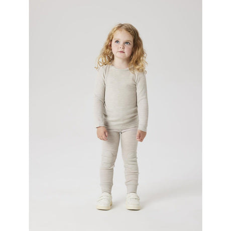Name It Nacreous Cloud Nmnwax Wool Rib Ls Top Noos