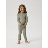 Name It Dried Sage Nmnwax Wool Rib Ls Top Noos