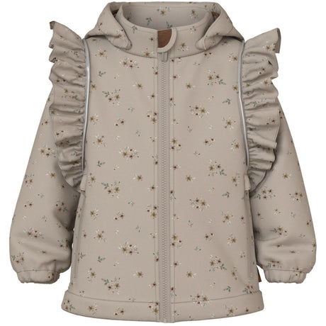 Name It Pure Cashmere Bouquet Nmfalfa08 Softshell Jacket Frill Aop Fo