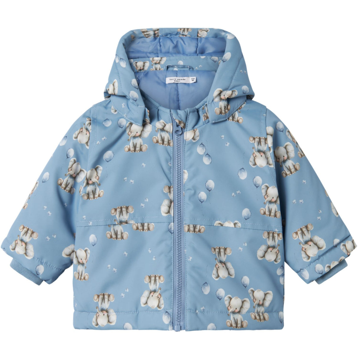 Name It Rain Washed Elephant Nbmmax Pa Jacket Aop