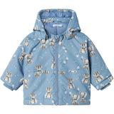 Name It Rain Washed Elephant Nbmmax Pa Jacket Aop