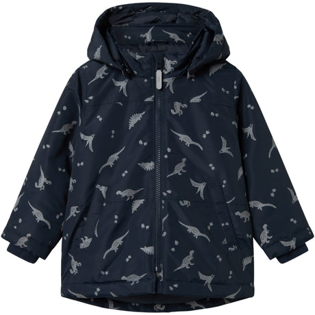 Name It Dark Sapphire Ref Dino Nmmmax Pa Jacket Ref Aop Noos