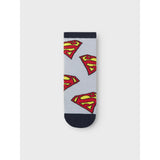 Name It Dusty Blue Nmmjasper Superman 3P Socks Wab