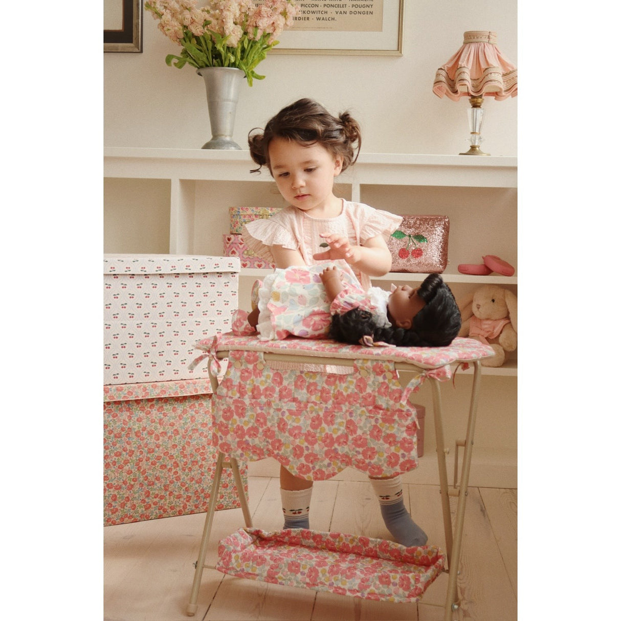 Konges Sløjd Peony Stripe Ellie Frill Top Gots