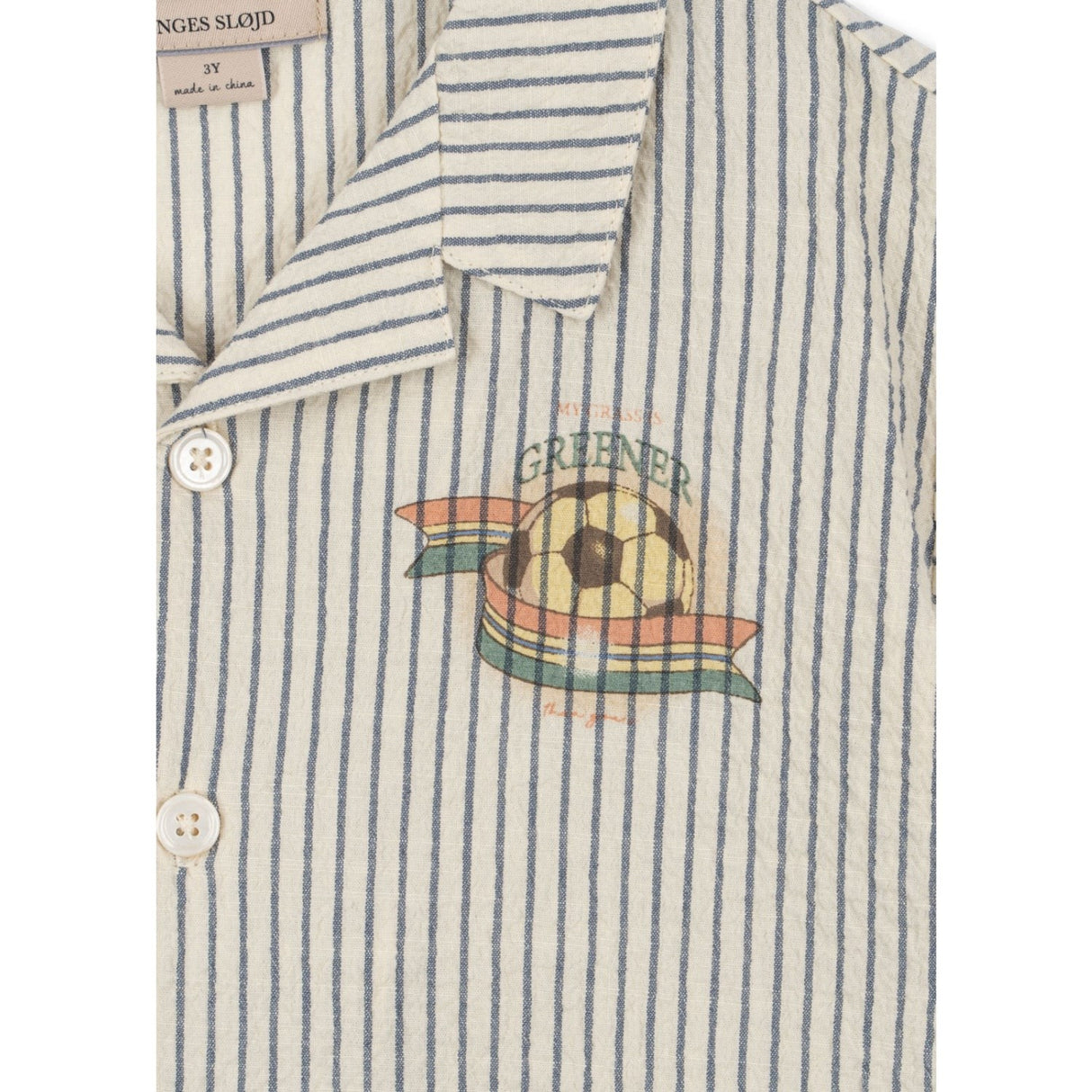 Konges Sløjd Stripe Bluie Elliot Ss Shirt Gots