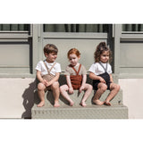 Silly Silas Classic Black Checked Shorty Tights With Braces