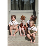 Silly Silas Classic Black Checked Shorty Tights With Braces