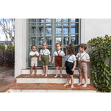 Silly Silas Classic Black Checked Shorty Tights With Braces