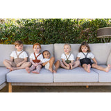 Silly Silas Classic Black Checked Shorty Tights With Braces