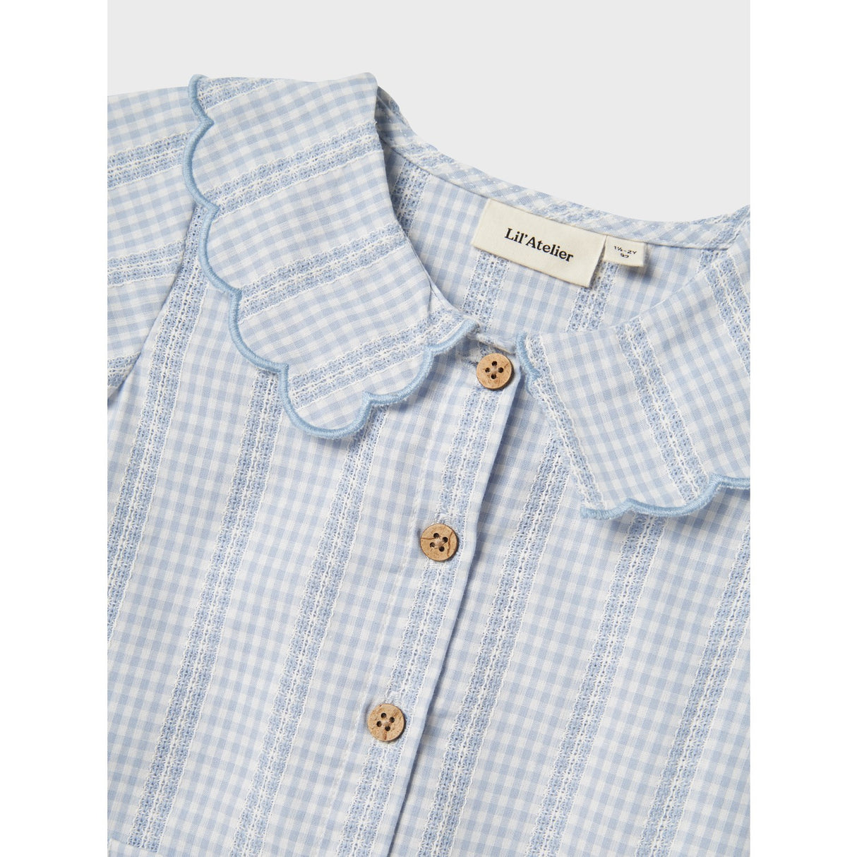 Lil'Atelier Zen Blue Nmfhazelle Ss Loose Shirt Lil