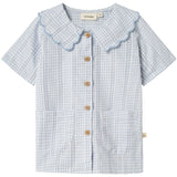 Lil'Atelier Zen Blue Nmfhazelle Ss Loose Shirt Lil